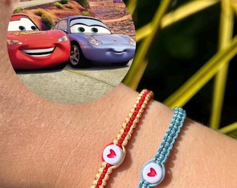 McQueen and Sally bracelets || Set of 2 || Cars matching bracelets