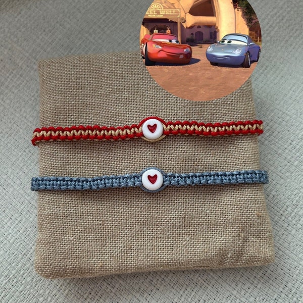 Lightning Mcqueen and Sally Bracelets Etsy