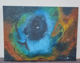 The Rosette Nebula Painting on Canvas original space art