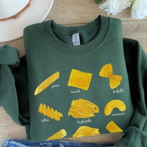 Pasta Sweatshirt Pasta Shirt Gift for Chef Spaghetti Sweatshirt Gift for Pasta Lover Italian Crewneck Foodie Gift Italian Food Pasta Sweater