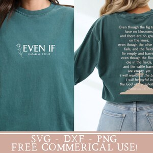 Even If png trendy Christian shirt svg