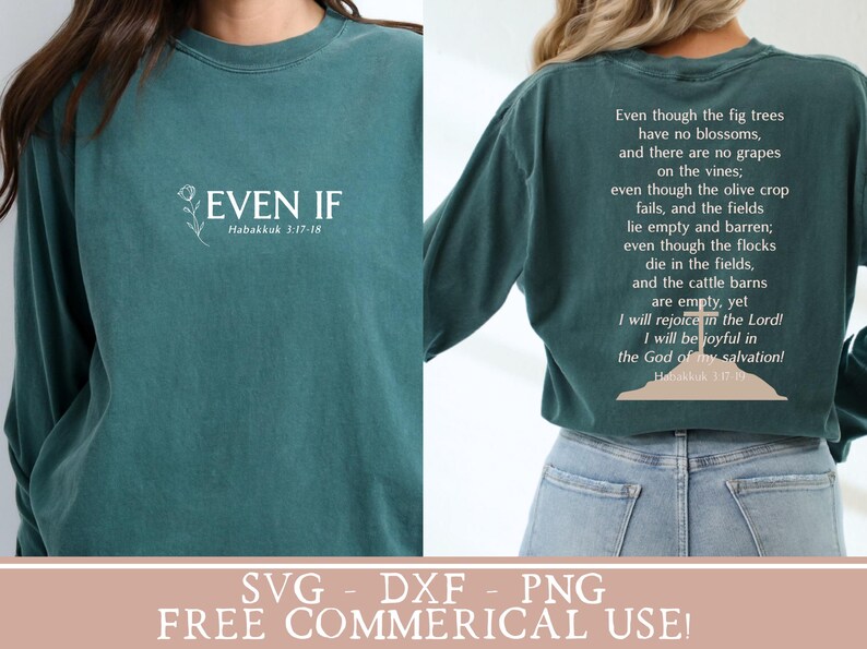 Even If png trendy Christian shirt svg