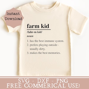 Camisa de niño de granja png, divertida camisa de niño svg, niño de rango libre png, vida rural svg, camisa de niño png, camisa de niña, idea de regalo para niño, decoración de habitación de granja