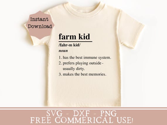 farm kid shirt png funny toddler shirt svg free range kid png rural living svg boy shirt png girl shirt toddler gift idea farm room decor