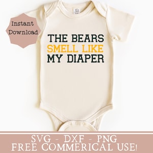 green bay packer bebé onesie svg divertido packer camisa de niño png Green bay fútbol svg packer fan baby shower idea de regalo png para la sublimación