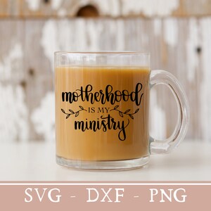 pretty motherhood mug svg