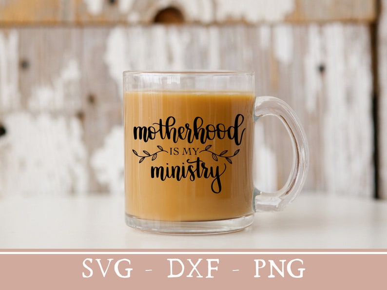 pretty motherhood mug svg