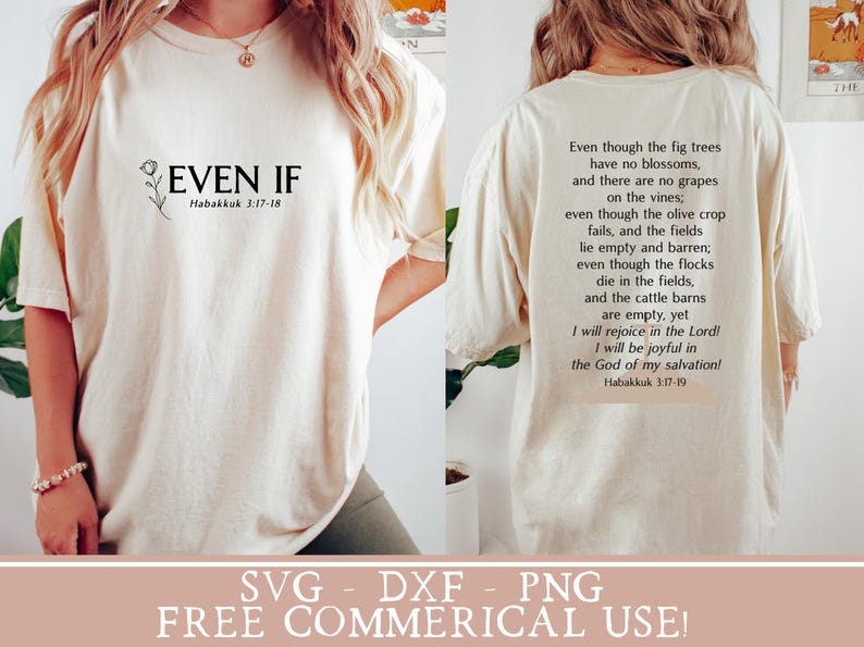 Easter sublimation design Even If