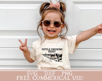 camicia da fattoria in formato SVG per bambini camicia da mucca png carino bambino animale da fattoria in formato SVG bambino allevamento png bestiame che controlla amico SVG camicia da bambino idea regalo