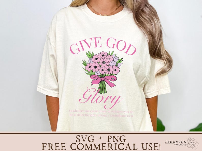 bouquet shirt svg bible verse