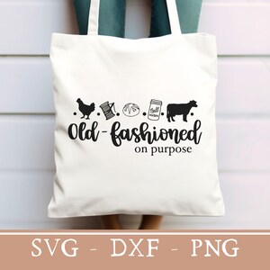 simple living svg for tote bag