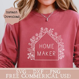 shirt svg flower house