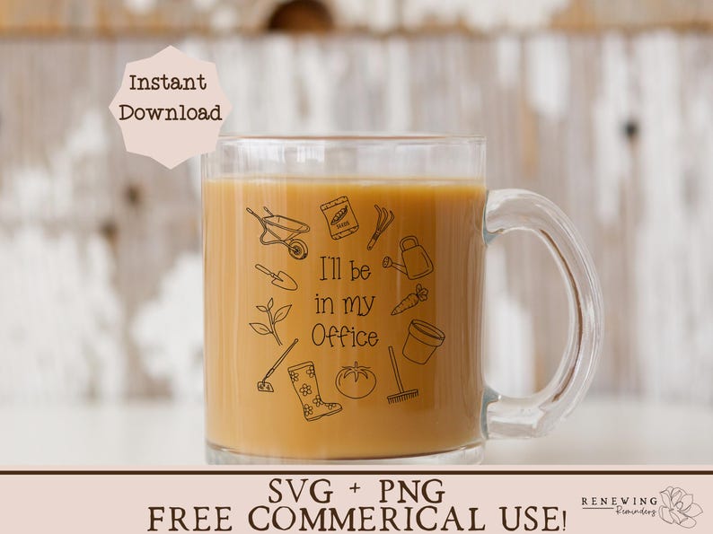 gift idea garden mug svg