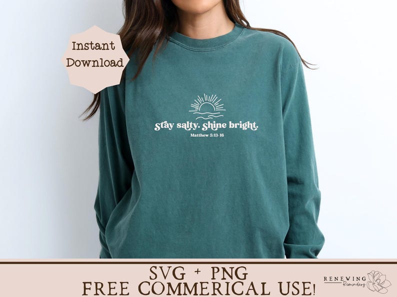matthew 5 bible verse sublimation design