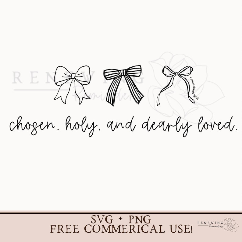 Minimalist Christian bow png