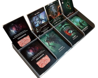 Modular Game Card Holder With Combination Draw/Discard Pile