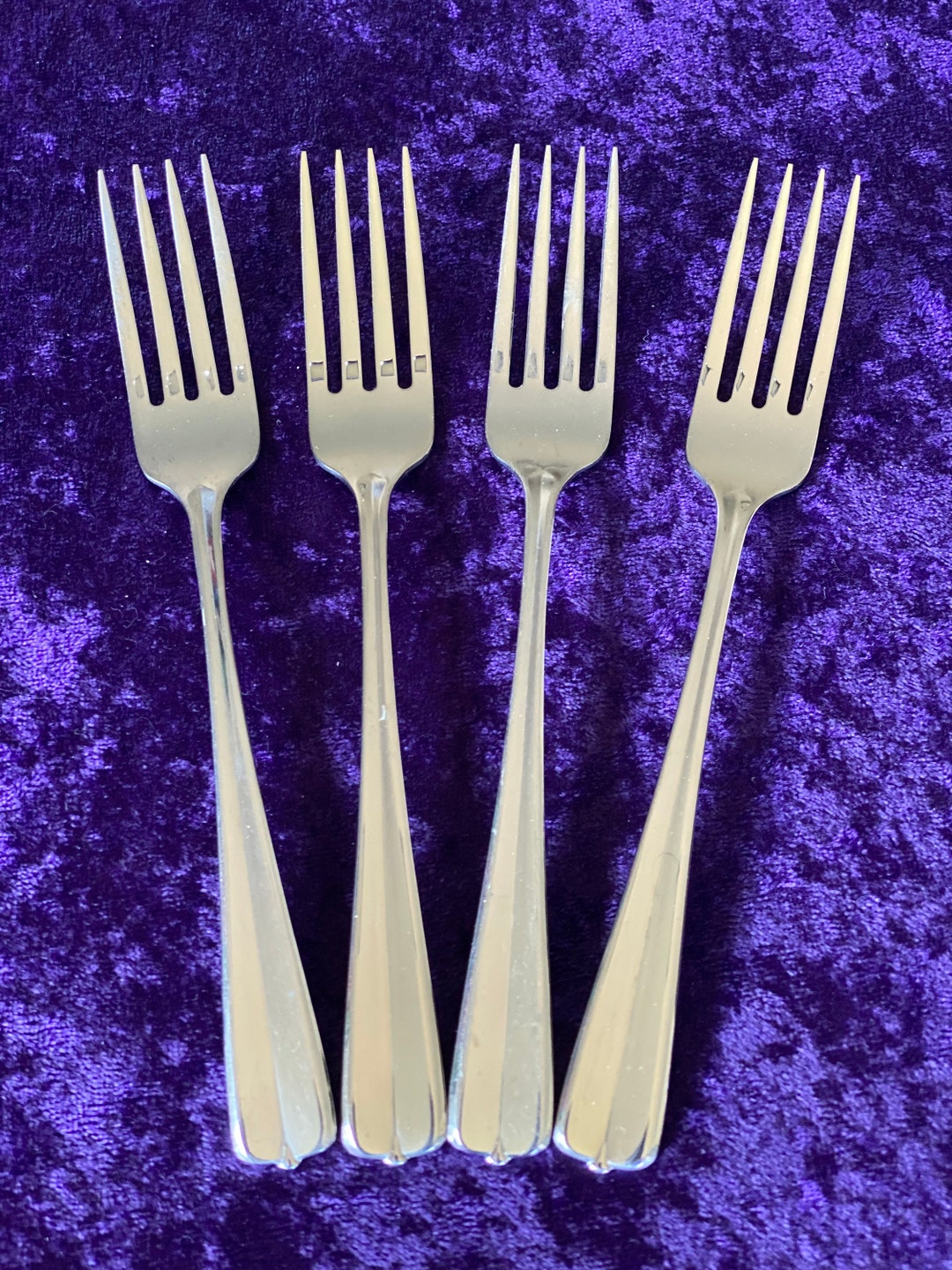 GALA IMPLUSE Oneida Stainless Vintage Flatware 4 Pieces Etsy