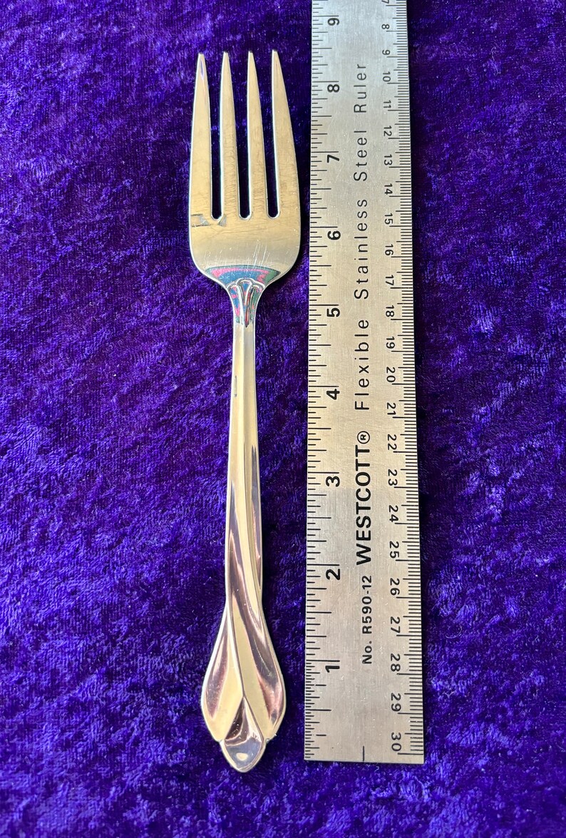 TRIBECA Stainless by Oneida Vintage Flatware - 1 Serving Fork - Etsy