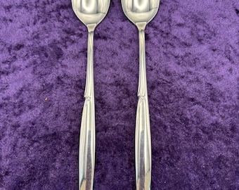 DRIFTWOOD Community Stainless by Oneida Vintage Flatware -  Set of 2 Iced Tea Spoons