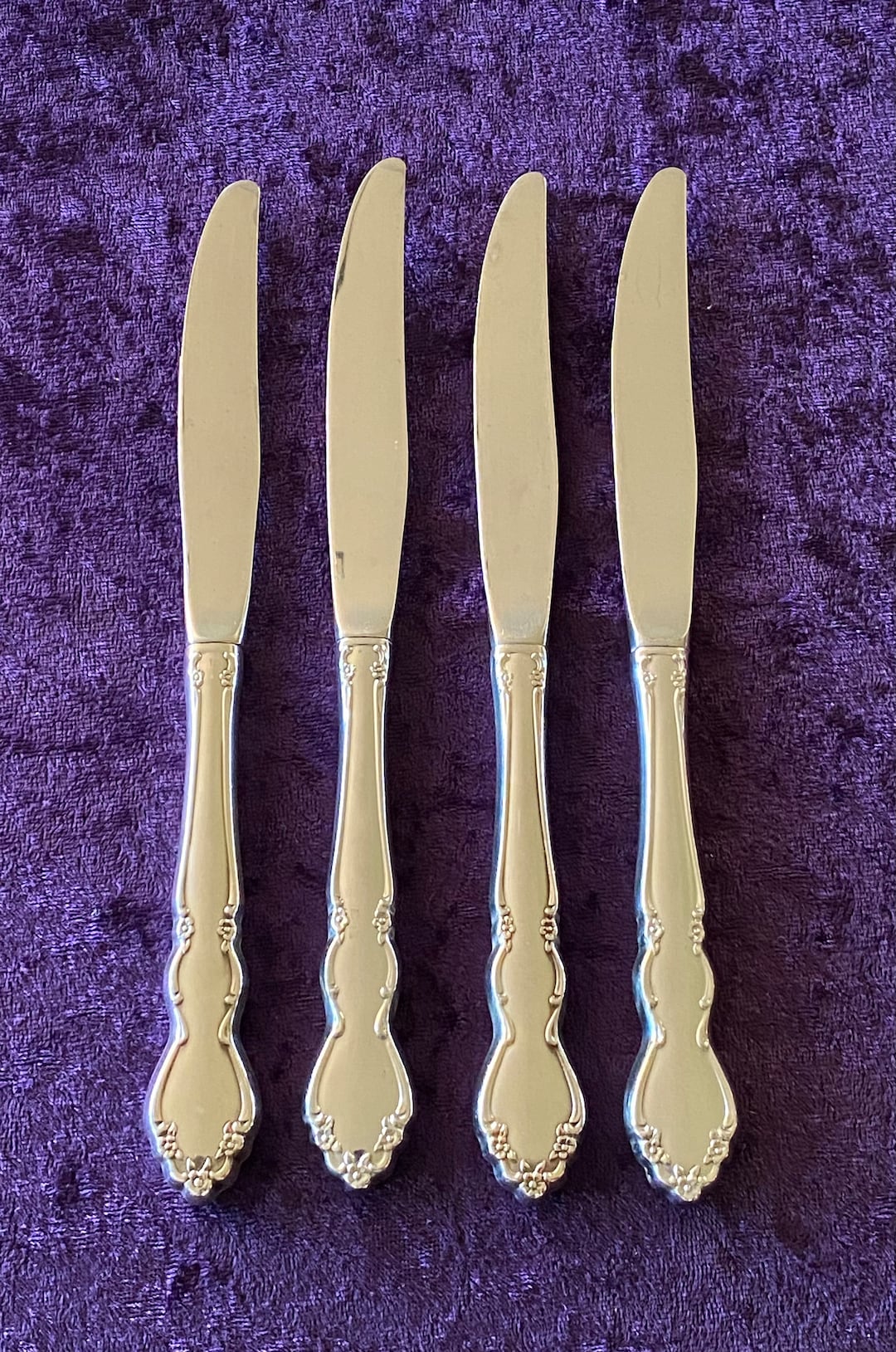DOVER Stainless Heirloom Pattern Oneida Vintage Flatware 4 Etsy