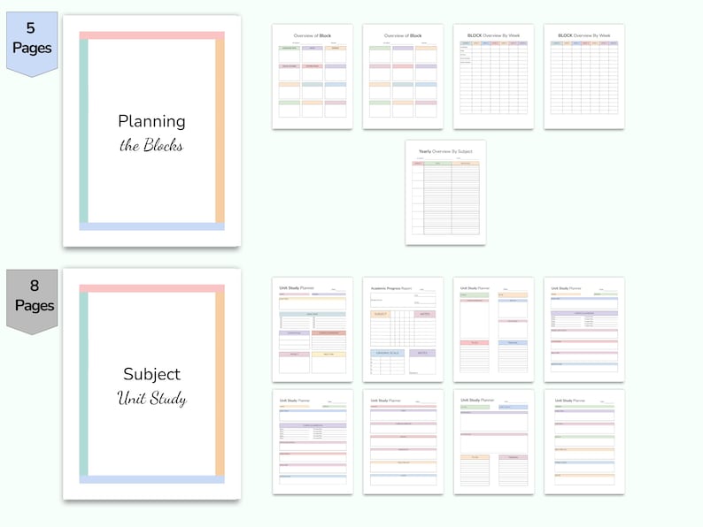 Printable Teacher Planner 2024-2025, Weekly Lesson Plans, Homeschool ...