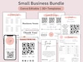 Craft Show Templates Bundle, Editable Small Business Sign Bundle, Order form Printable, Price List & scan To Pay Template, QR Code Sign SVG