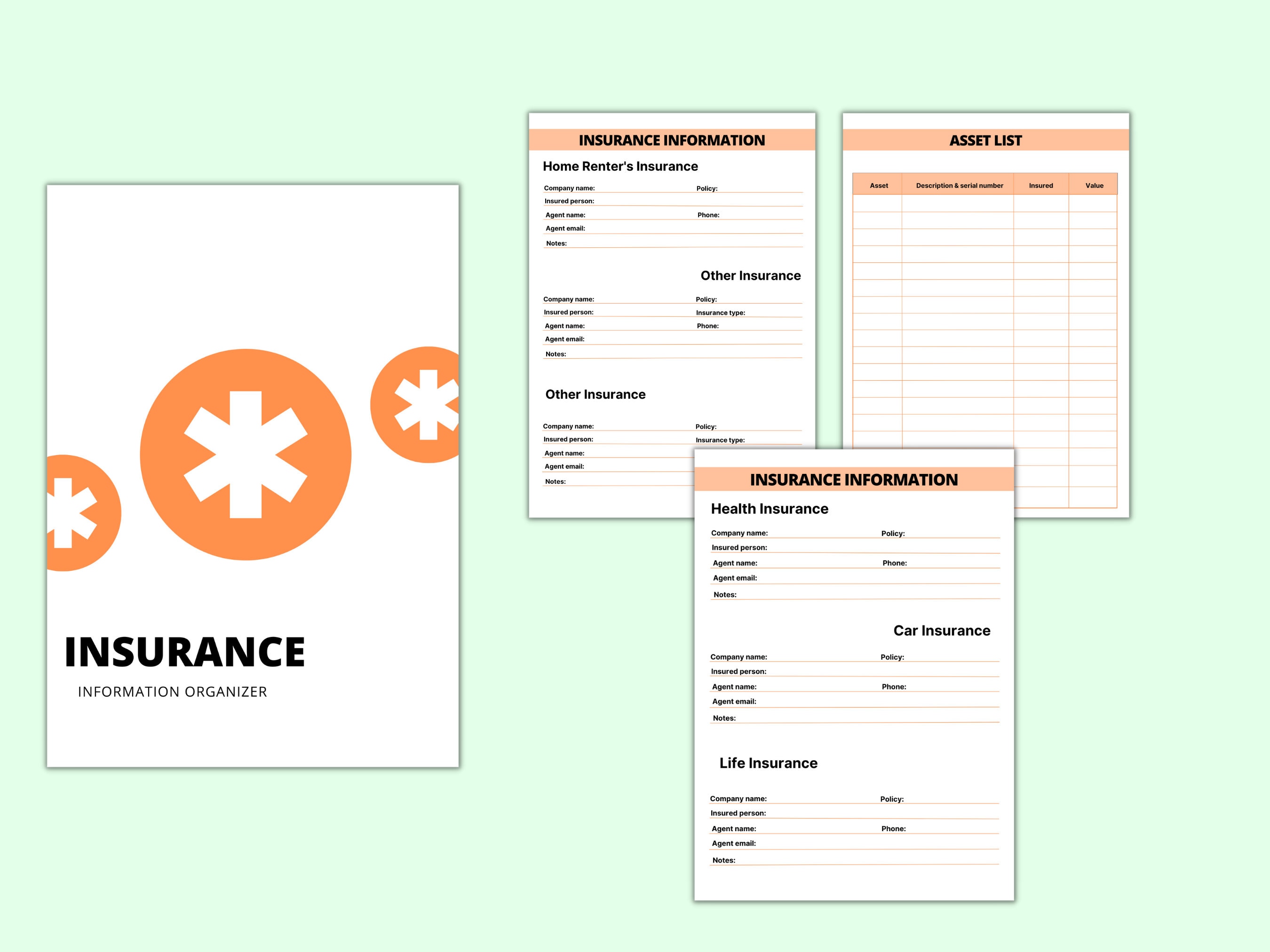 Emergency Binder Printable, Life Binder, in Case of Emergency Binder ...