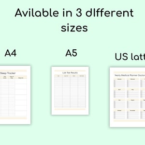Medical Log, Medical Binder, Medical Planner Printable, Medical History Tracker, Medical Records, Medical Journal PDF, Health Binder Planner image 7