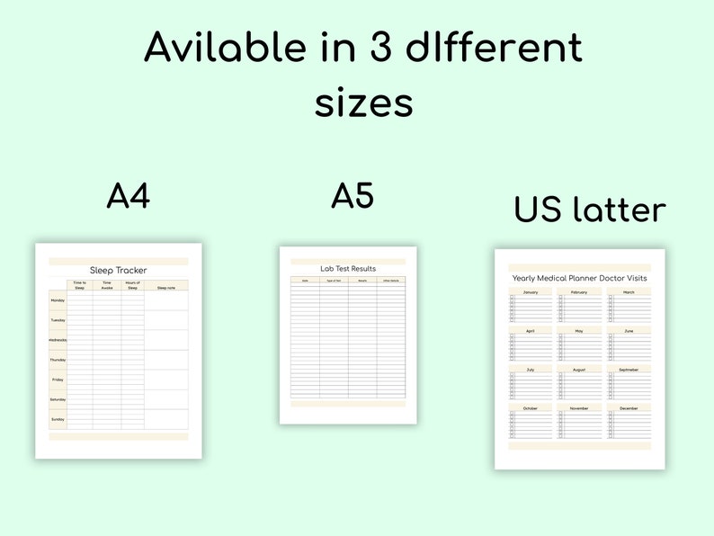 Medical Log, Medical Binder, Medical Planner Printable, Medical History Tracker, Medical Records, Medical Journal PDF, Health Binder Planner image 7