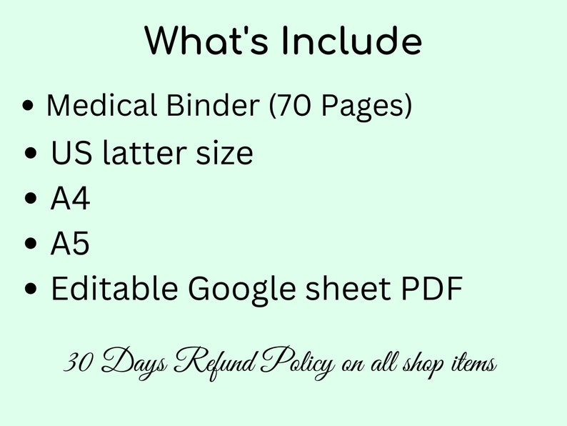 Medical Log, Medical Binder, Medical Planner Printable, Medical History Tracker, Medical Records, Medical Journal PDF, Health Binder Planner image 2