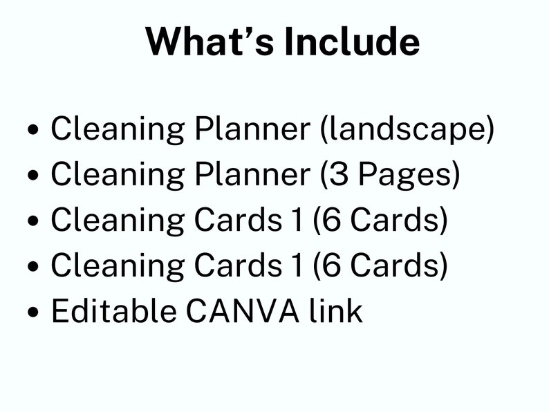 Printable Flylady Schedule, EDITABLE Cleaning Schedule Planner