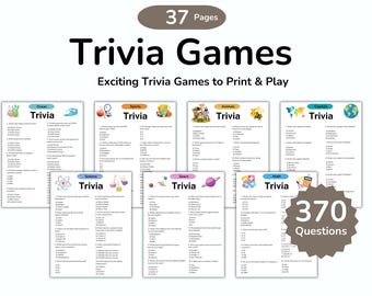 Paquete de juegos de trivia de pub, juegos de trivia festivos, trivia de Acción de Gracias, juego de trivia familiar, juego de trabajo en equipo, preguntas de trivia de bar (PDF)