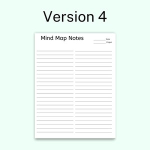 Mind Map Template, Concept Map Planner, Idea Map, Brain Dump Printable ...