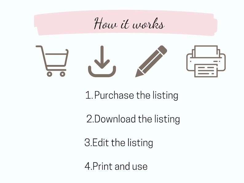 Printable Flylady Schedule, EDITABLE Cleaning Schedule Planner