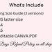 Printable Ring Size Chart Template, Ring Sizer, Ring Size Finder, Ring Size Guide, Ring Measure ...
