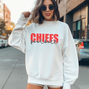 Kansas City Chiefs Crewneck Sweatshirt, Chiefs Football, KC Sweatshirt, Chiefs Football Sweatshirt
