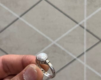 Bague en argent Sterling ornée d'une perle