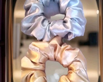 Satin Ponytail Pillow Scrunchies, no Damage So Soft Satin Night time Elastic...