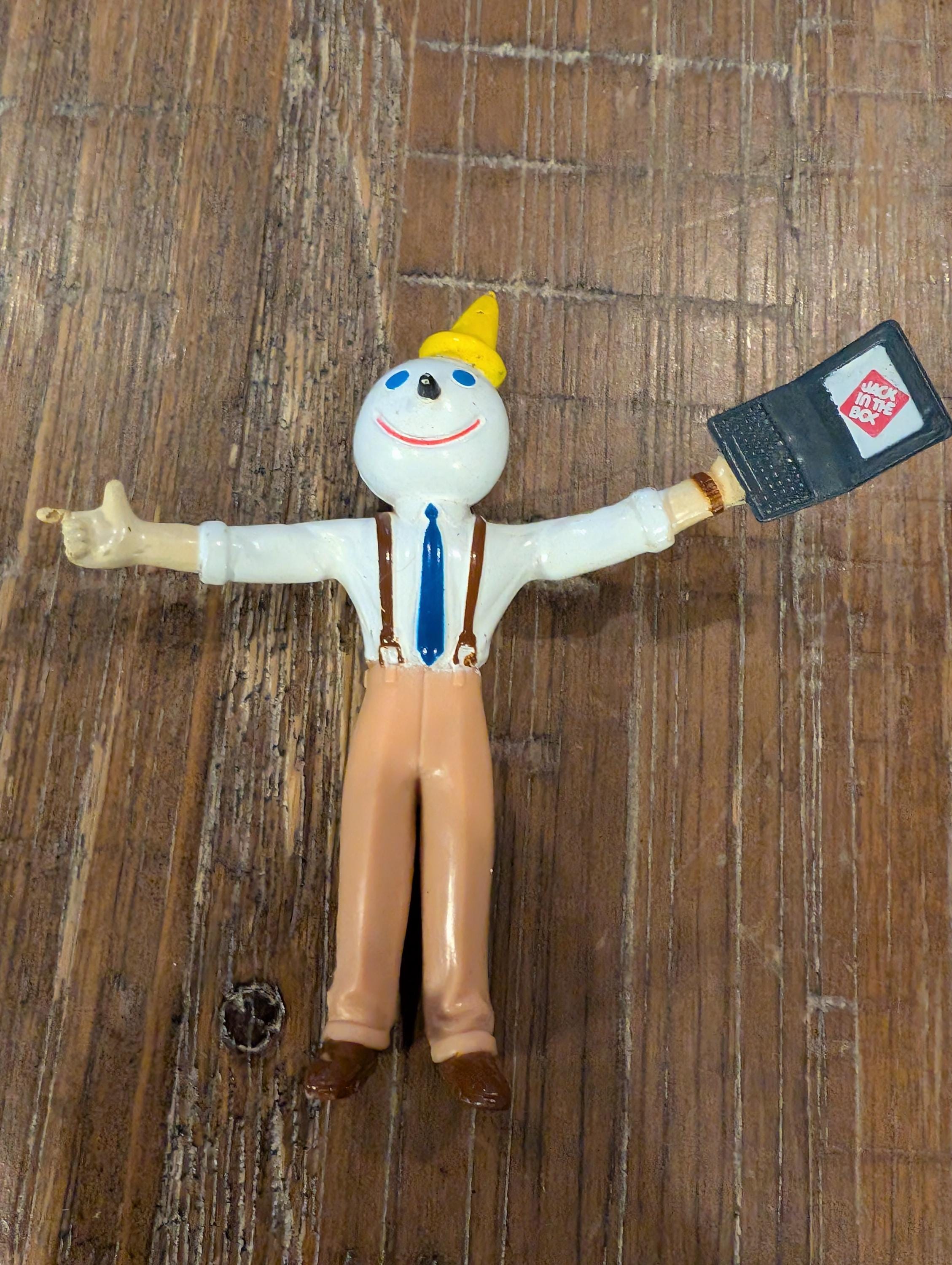 Vintage 1990's Jack in the Box Bendy Jack - Fast Food Toys - Your