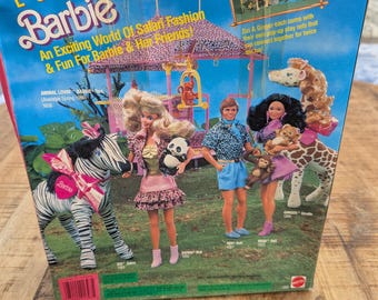 Vintage 1988 Animal Lovin' Barbie // Zizi Zebra Plush Safari