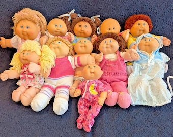 Vintage 1980s 1990s Cabbage Patch Kids by Coleco,  Hasbro - Minor TLC Dolls - Your Choice