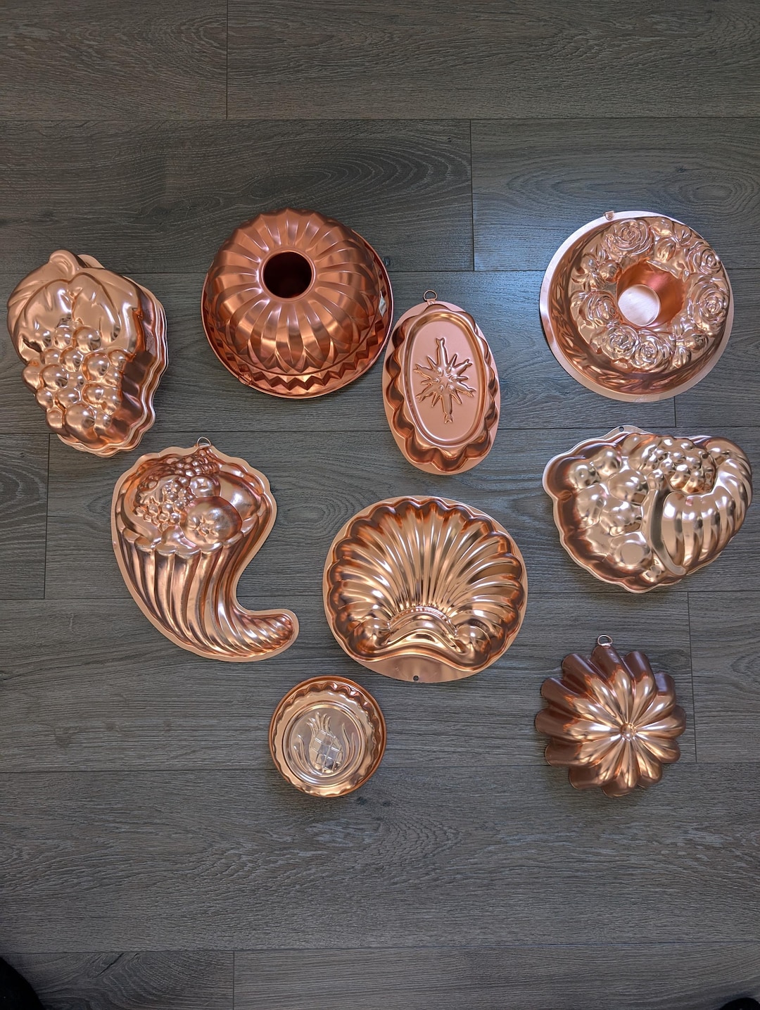 Vintage Copper Tone Jello Mold, Mid-century Kitchen Wall Decor - Etsy