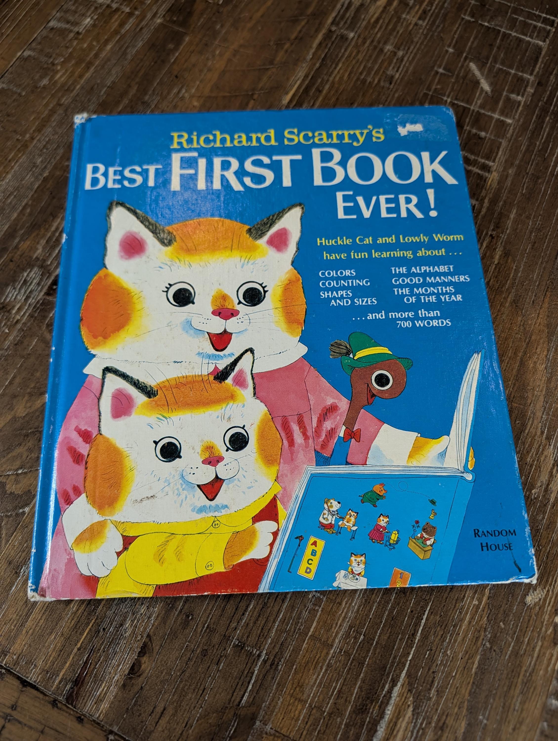 Vintage 1979 Richard Scarry's Best First Book Ever - Etsy
