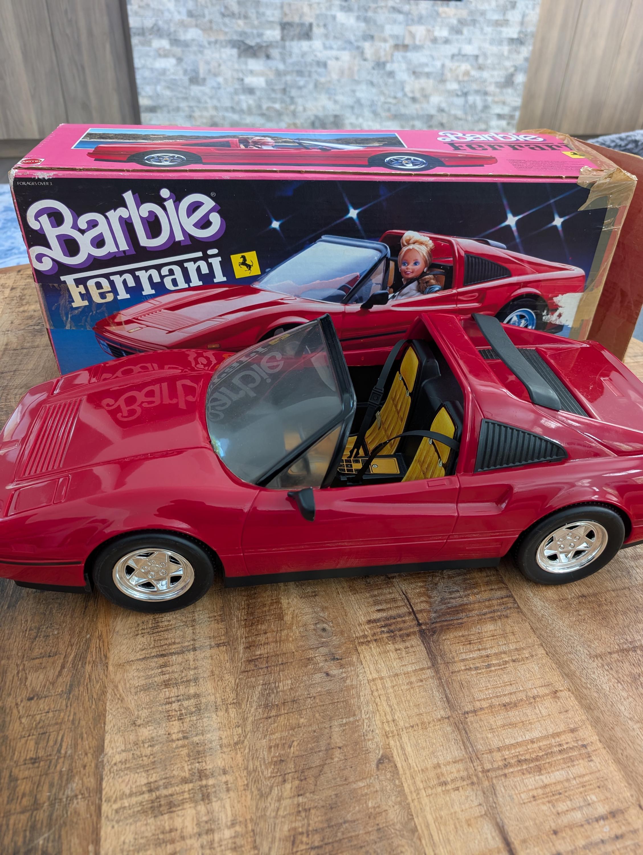 1987 Mattel Barbie Red Ferrari Car #3136 - With Box - Etsy