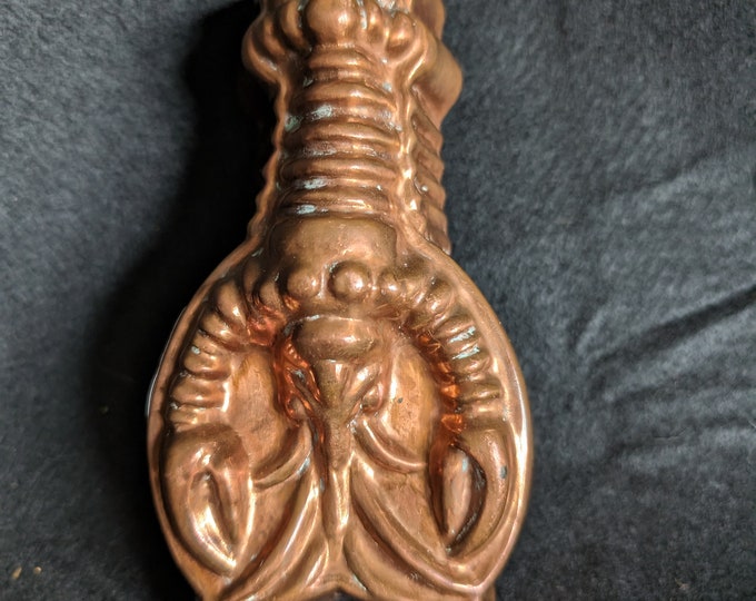 Vintage Copper Lobster Mold // Salad Aspic Jello Mold // 40s 50s