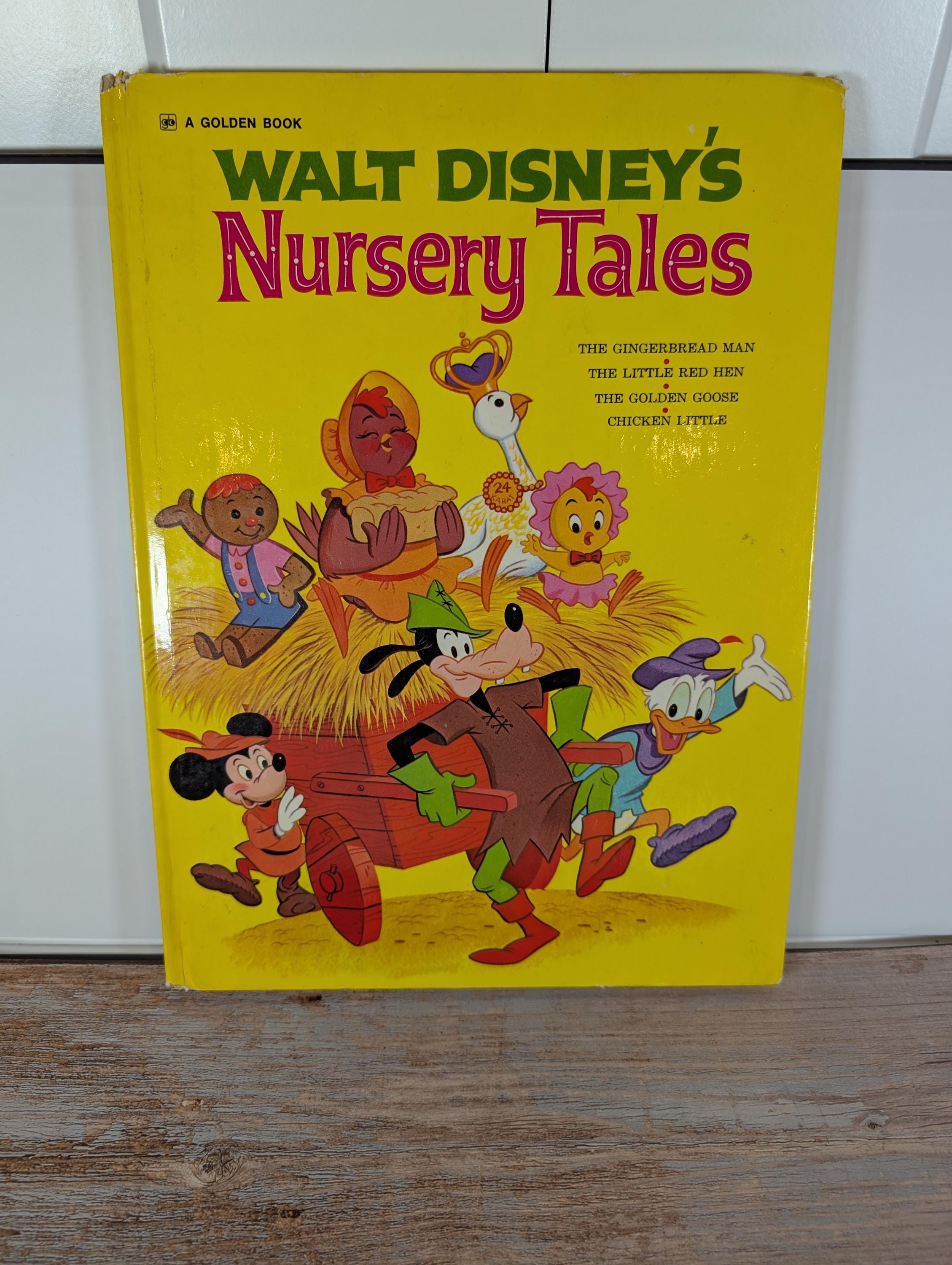 Walt Disney's Nursery Tales Big Golden Book 1974 Gingerbread Man