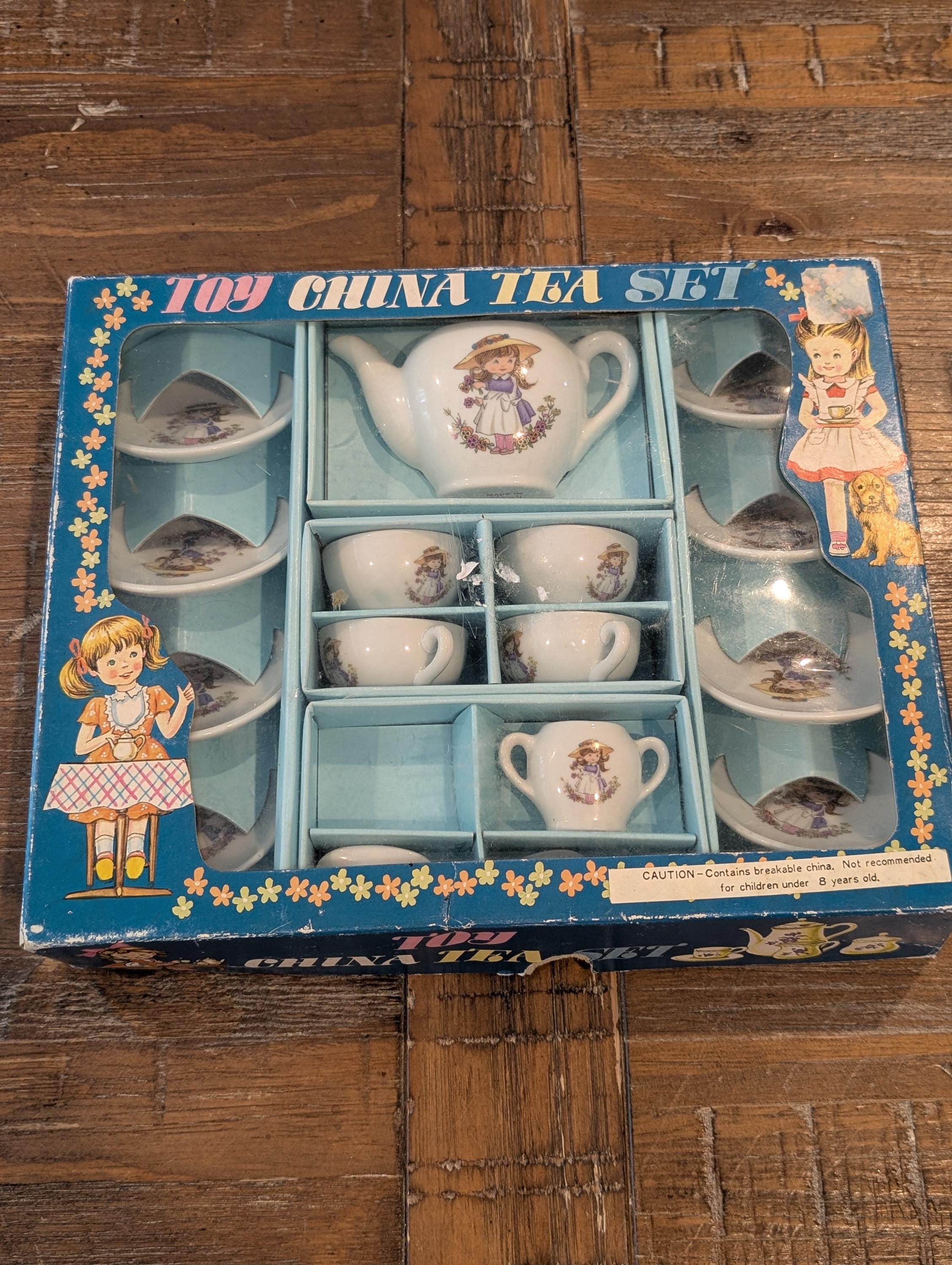 Mid-century Japan Made Childs Pretend Play China Toy Tea Set - Etsy