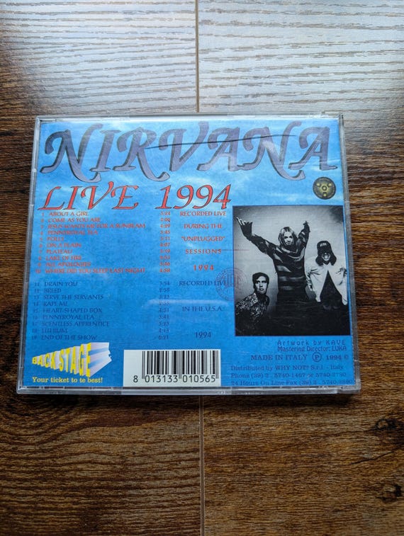 NIRVANA ライブCD レア NIRVANA LIVE IN JAPAN「涅槃で待つ」廃盤レア！ - メルカリ