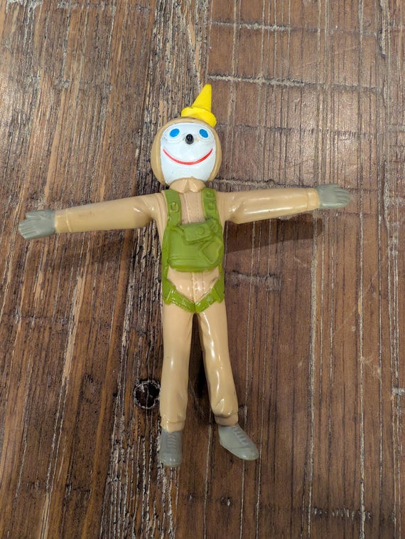 Vintage 1990's Jack in the Box Bendy Jack - Fast Food Toys - Your