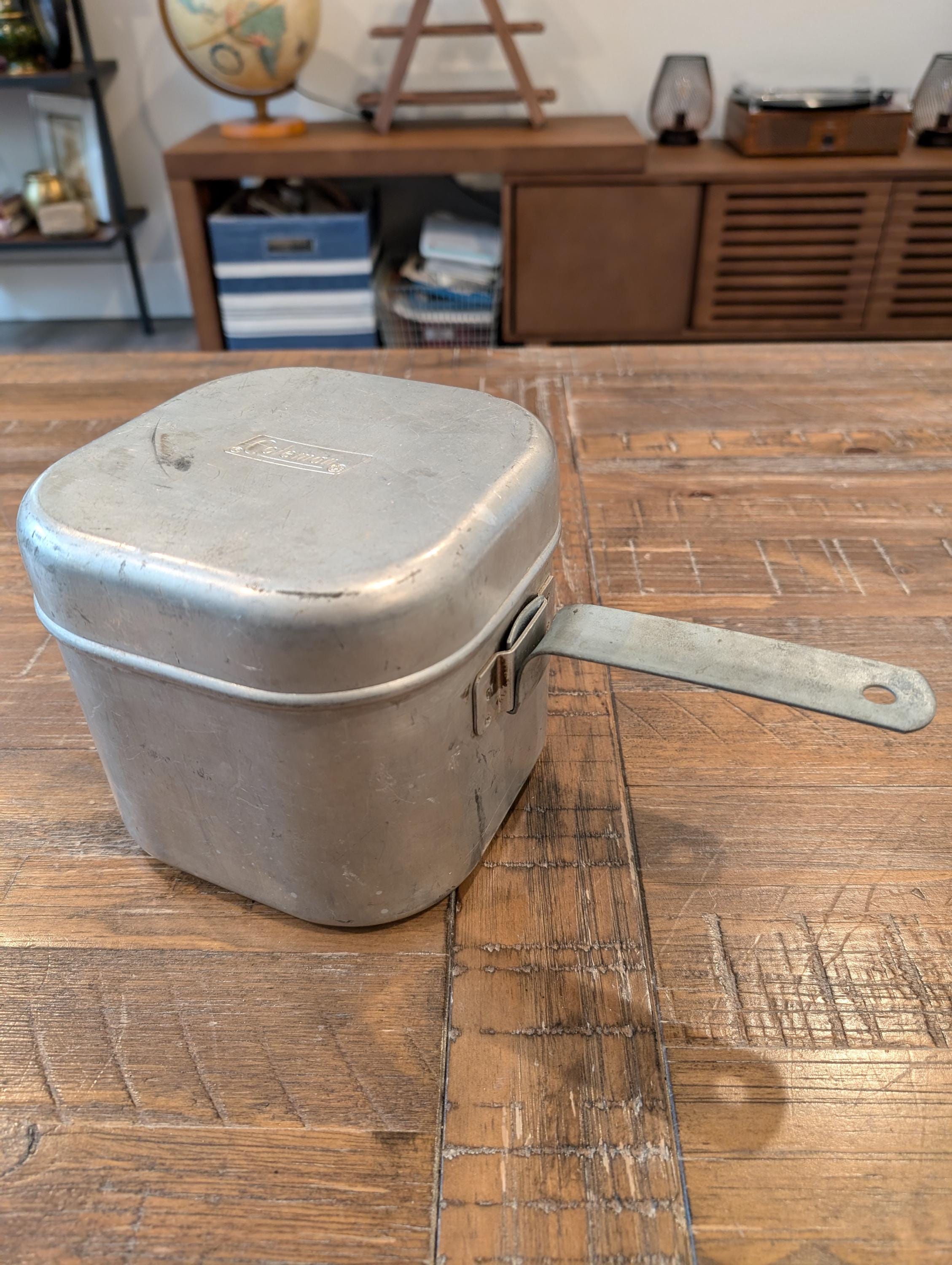 Aluminum Case/pot & Pan for Vintage 1960's Coleman 502 Single